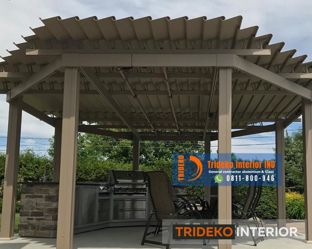 Atap Gazebo Aluminium Sunlouvre